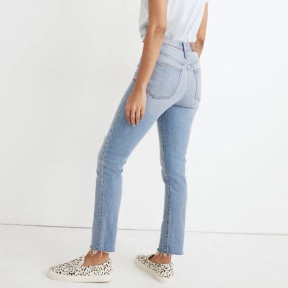 Madewell The Perfect Vintage Tapered Leg Jeans Light Wash Blue Women's Size 25 - Picture 2 of 9